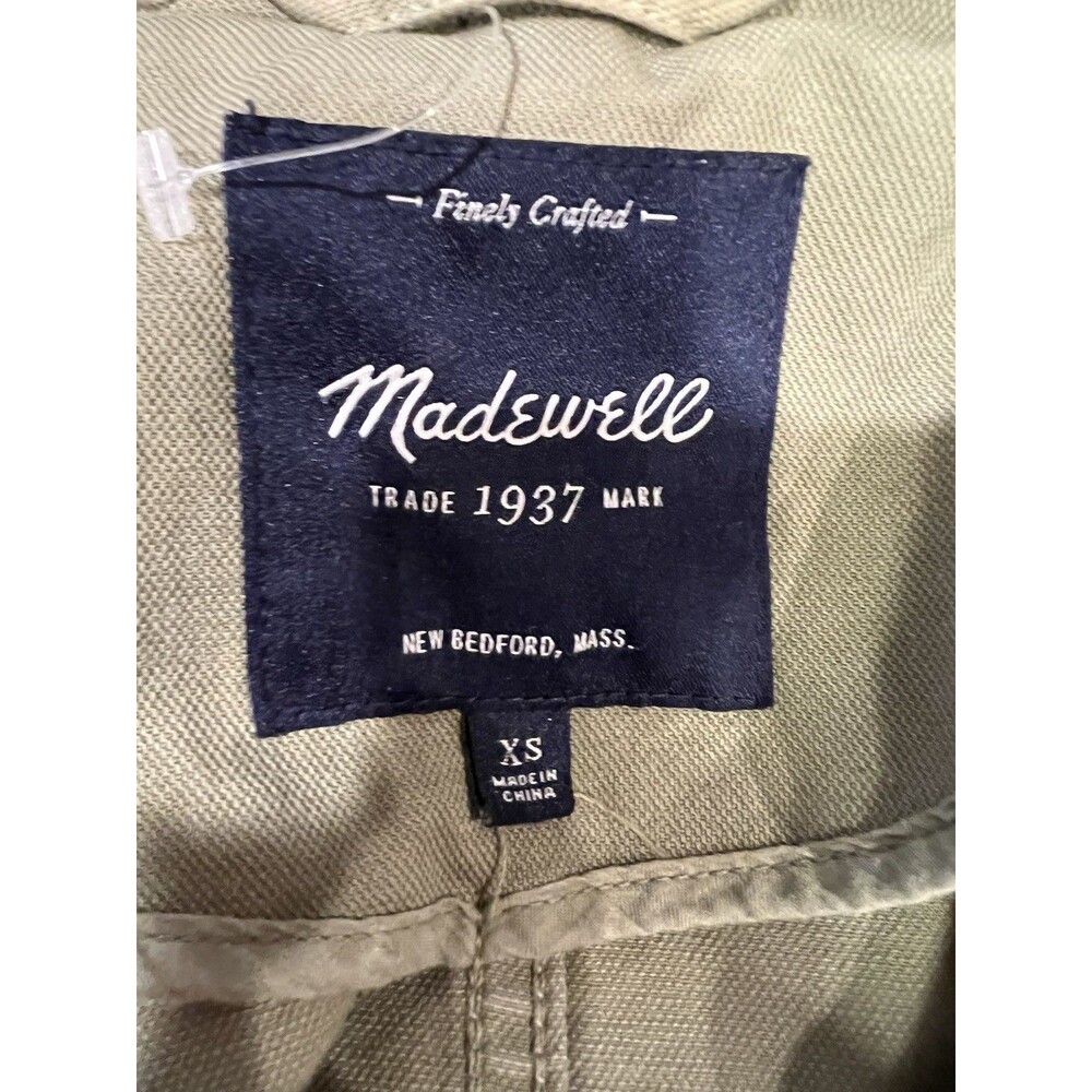 Madewell Outbound Jacket Women’s Desert Olive Green Pockets Button Front XS - Picture 9 of 11